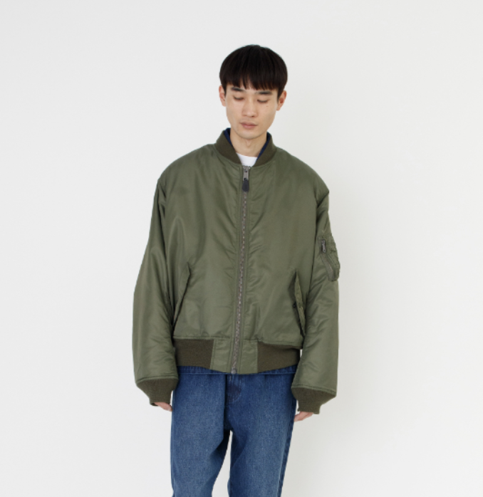 【10月中旬入荷次第お届けのご予約】TOP KHAKI トップカーキ / MA-1 NYLON JACKET