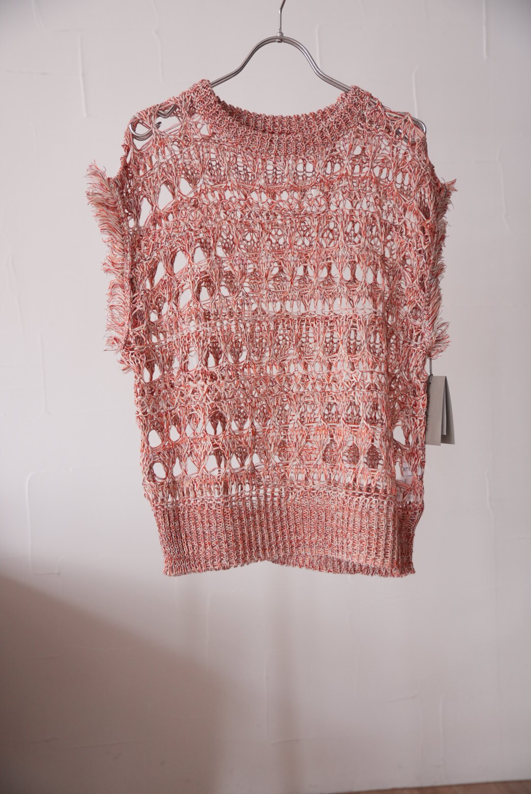 57.　PRIORITY /プライオリティ メッシュトップス （P52030SW）col.2 レッド系