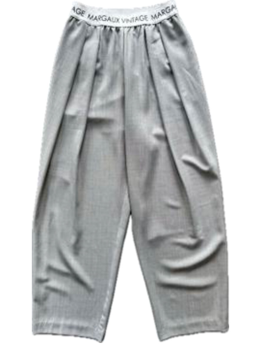 【4月入荷のご予約】MARGAUX VINTAGE / マルゴー  ウエストロゴタックパンツ　MG PT-26007-S-2