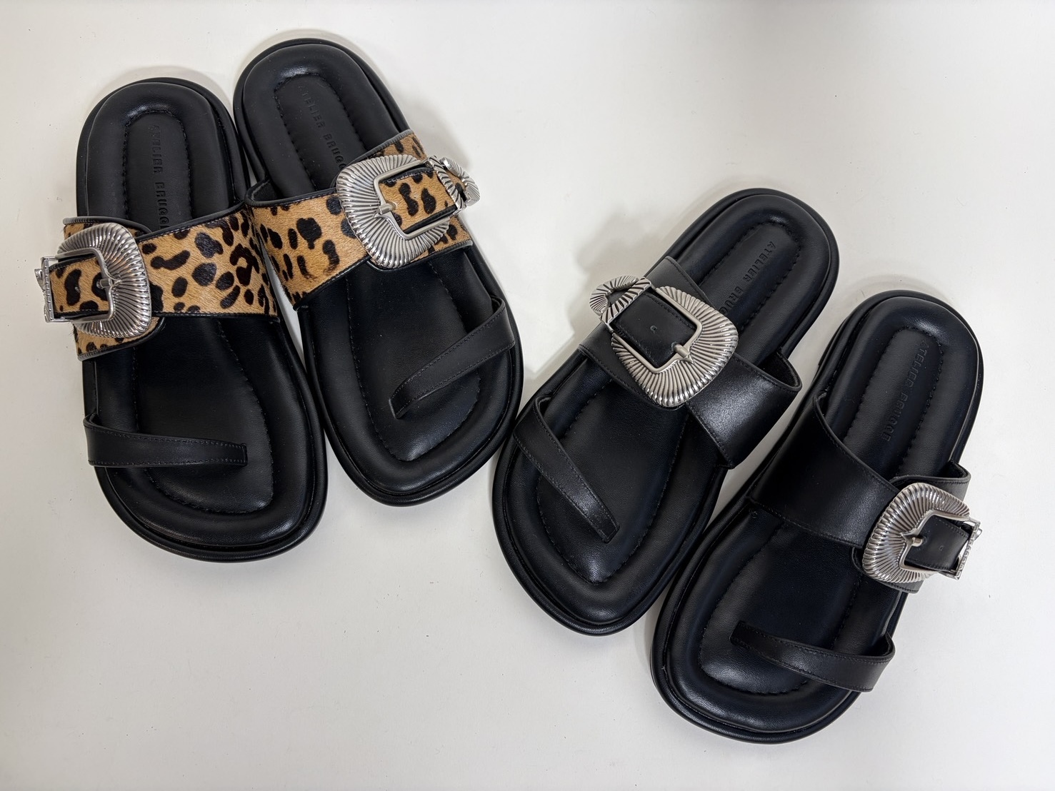 【7月中旬頃お届けのご予約】ATELIER BRUGGE  アトリエブルージュWestern buckle thong sandals(ウェスタンバックルトングサンダル)(26KS-36)