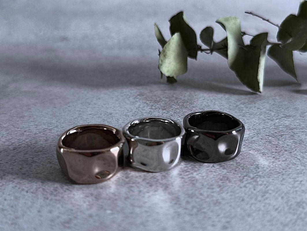 306. ayane /アヤン -charmaer- アンギュラーリング(ブロンズ、シルバー、ブラックチタニウム)(275848)