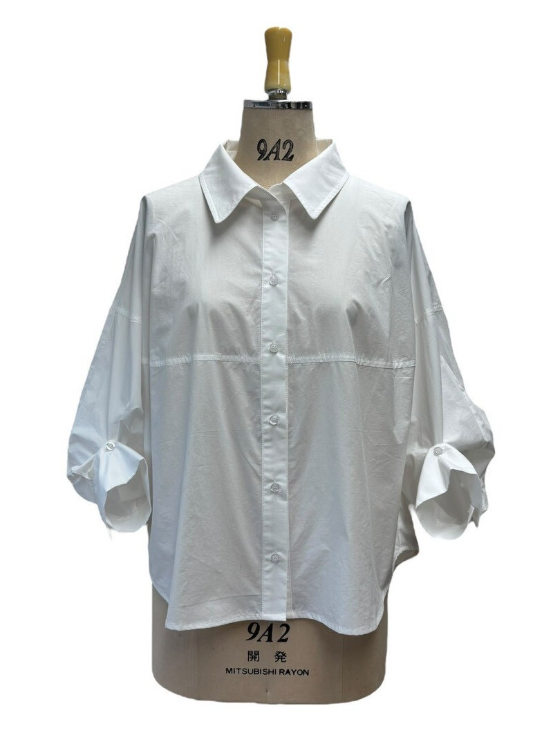 【26SS予約】ayane /アヤン ボタンタックスリーブシャツ  816330（3/中）