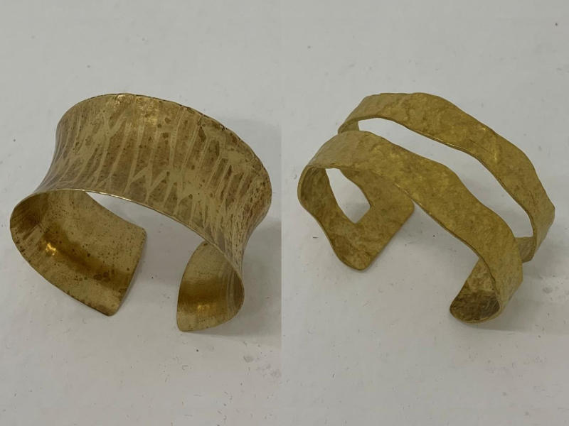 320. WYTE / ワイト  Hammered mark Bangle バングル (R1-90390)