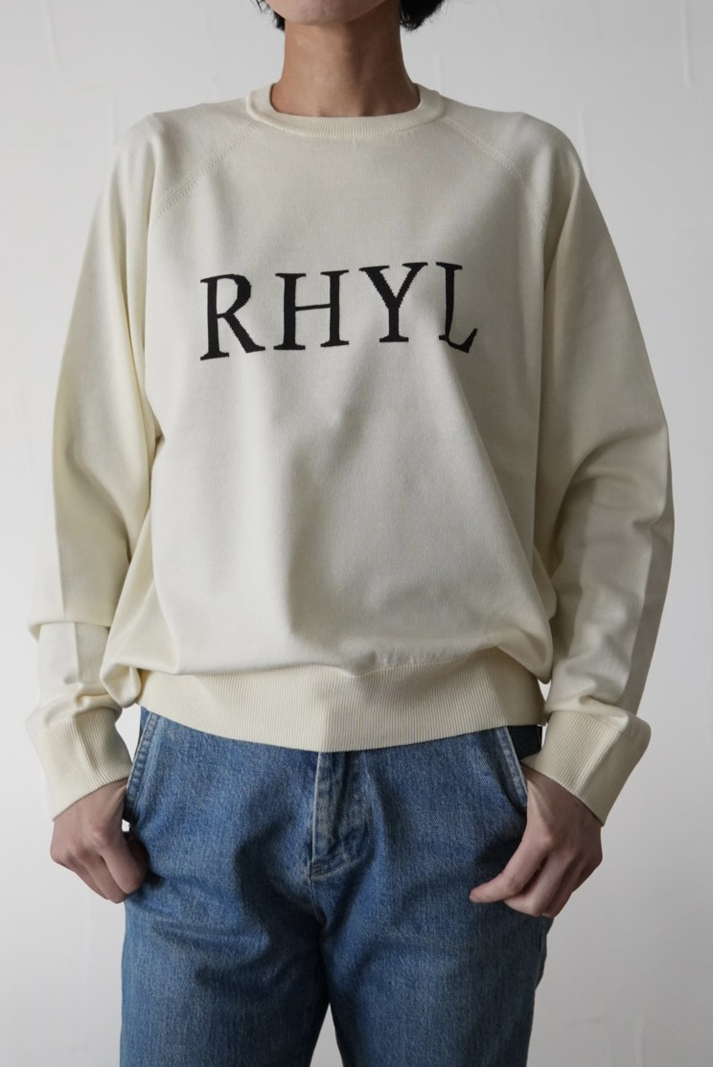 324. CLOCHE クロシェ / ロゴニットトップス(オフ/ブラック)  (612-85526)