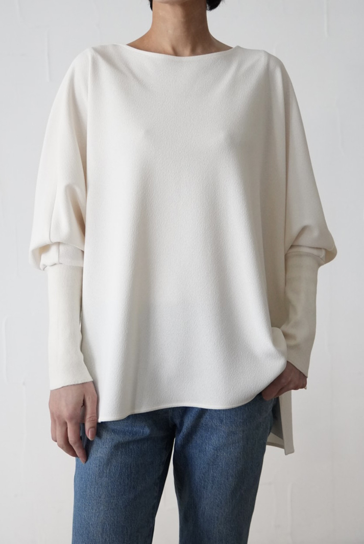 323. CLOCHE クロシェ / ジョーゼットプルオーバー(オフ/チャコール)  (610-85000)