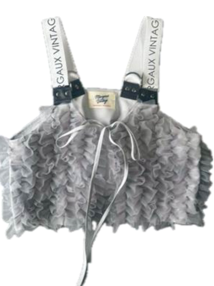 【4月入荷のご予約】MARGAUX VINTAGE / フッリルショートビスチェ　MG AC-26060-S