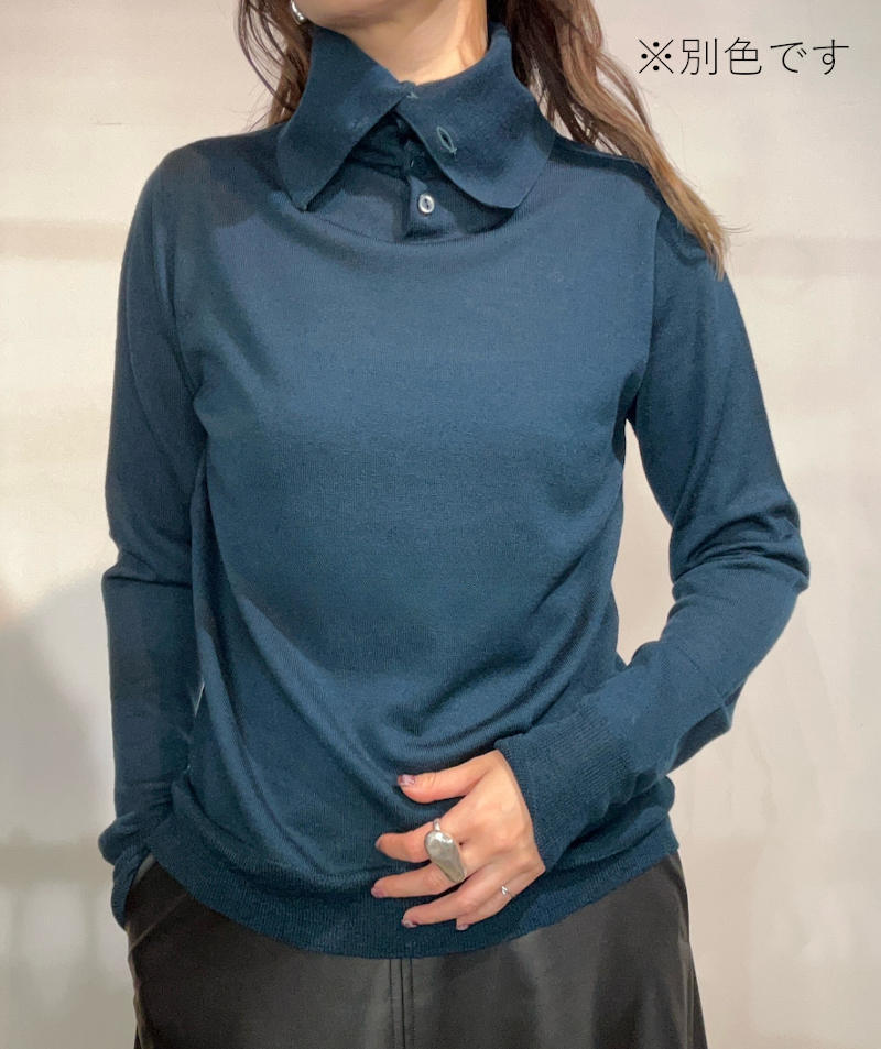 【SALE】270.　PRIORITY /プライオリティ ハイネックニットトップス (ベージュ、チャコール)（P57052KR）