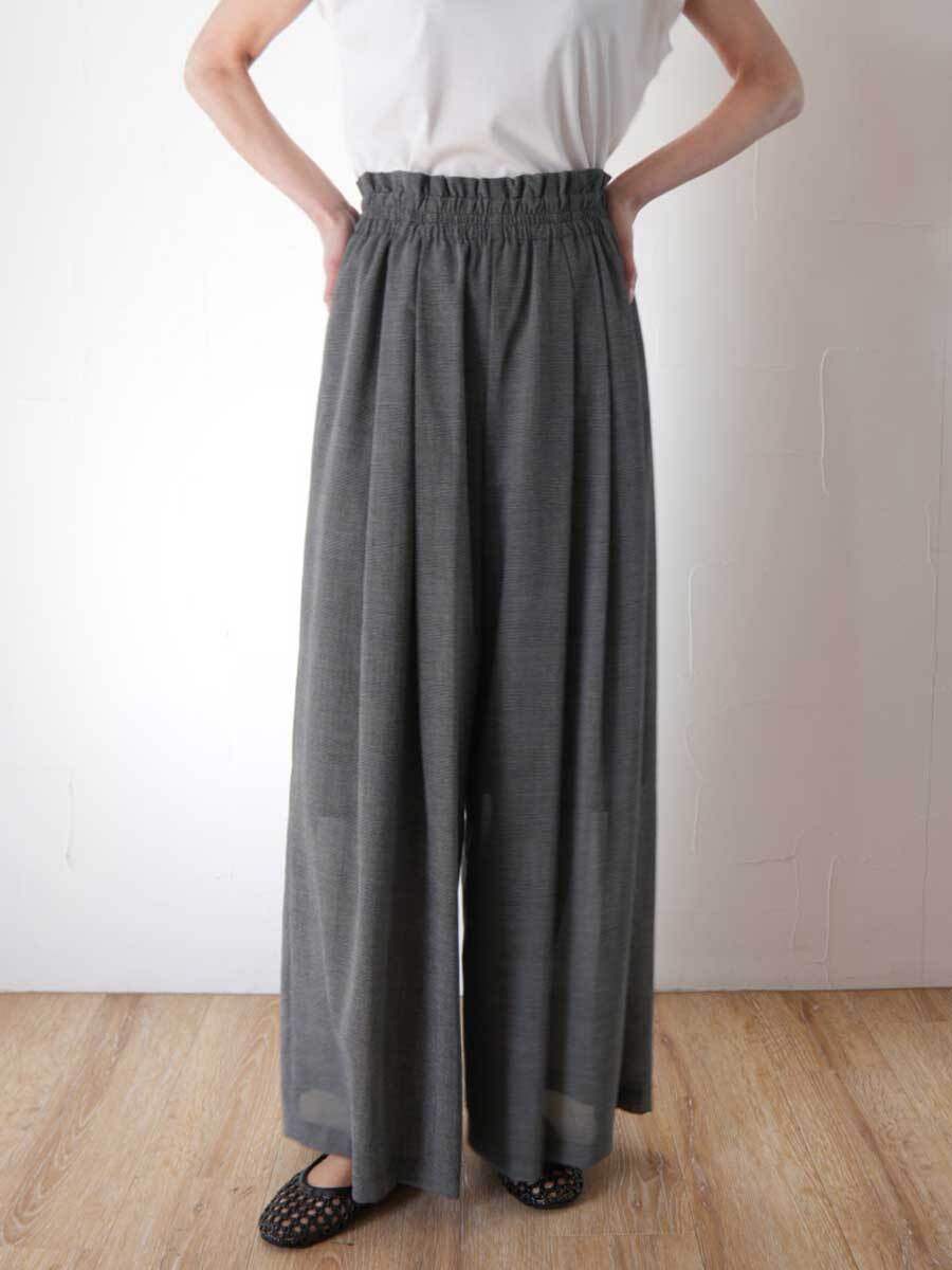 363.passione パシオーネ　グレンチェックパンツ 16642