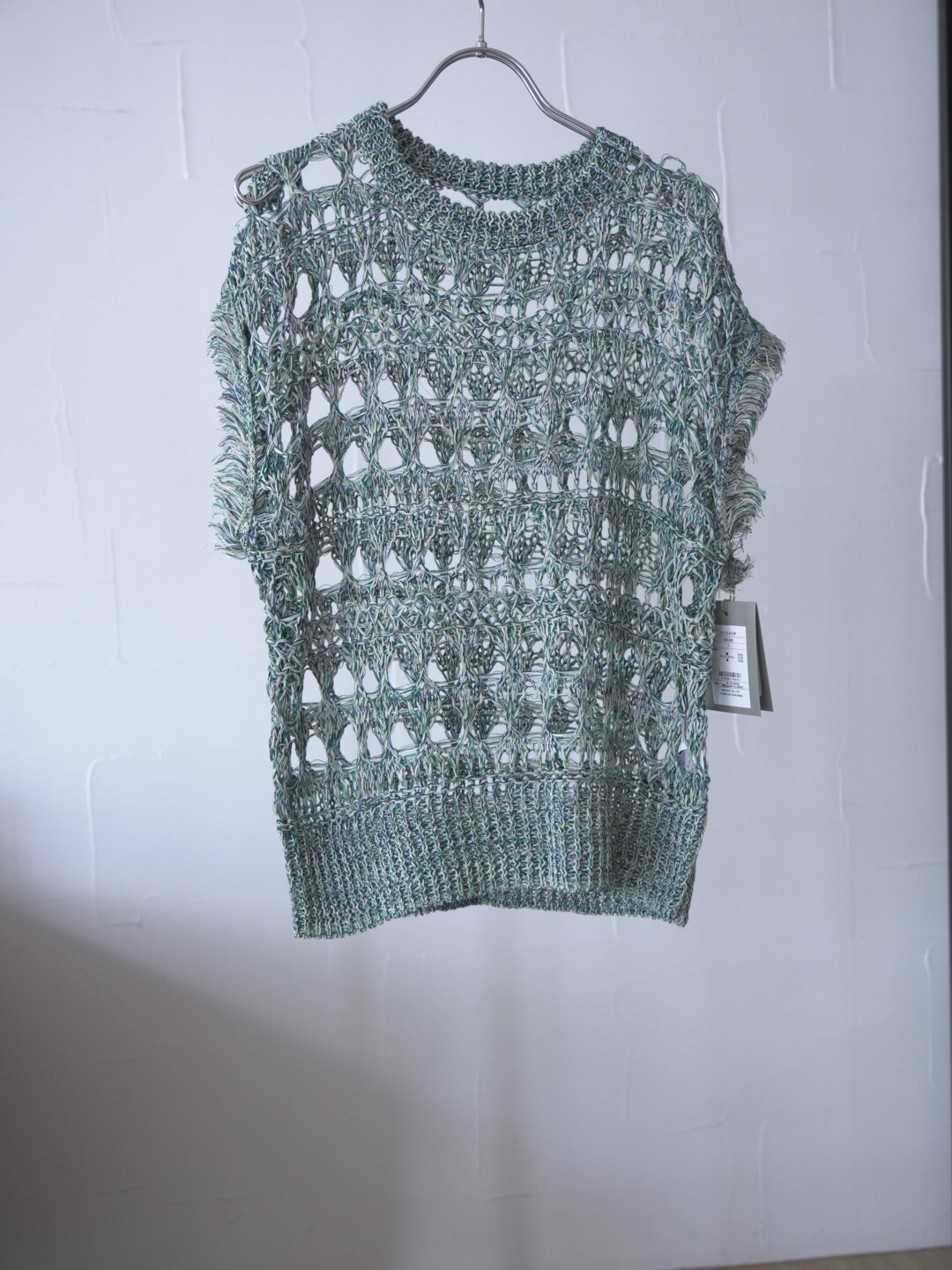 【SALE】56.　PRIORITY /プライオリティ メッシュトップス （P52030SW）col.1グリーン