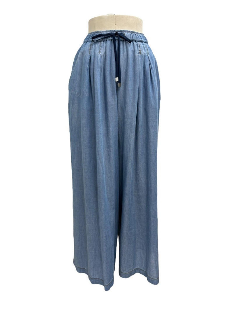 【26ss予約】ayane /アヤン シアーデニムタックワイドパンツ  816304（3/末~4/初）