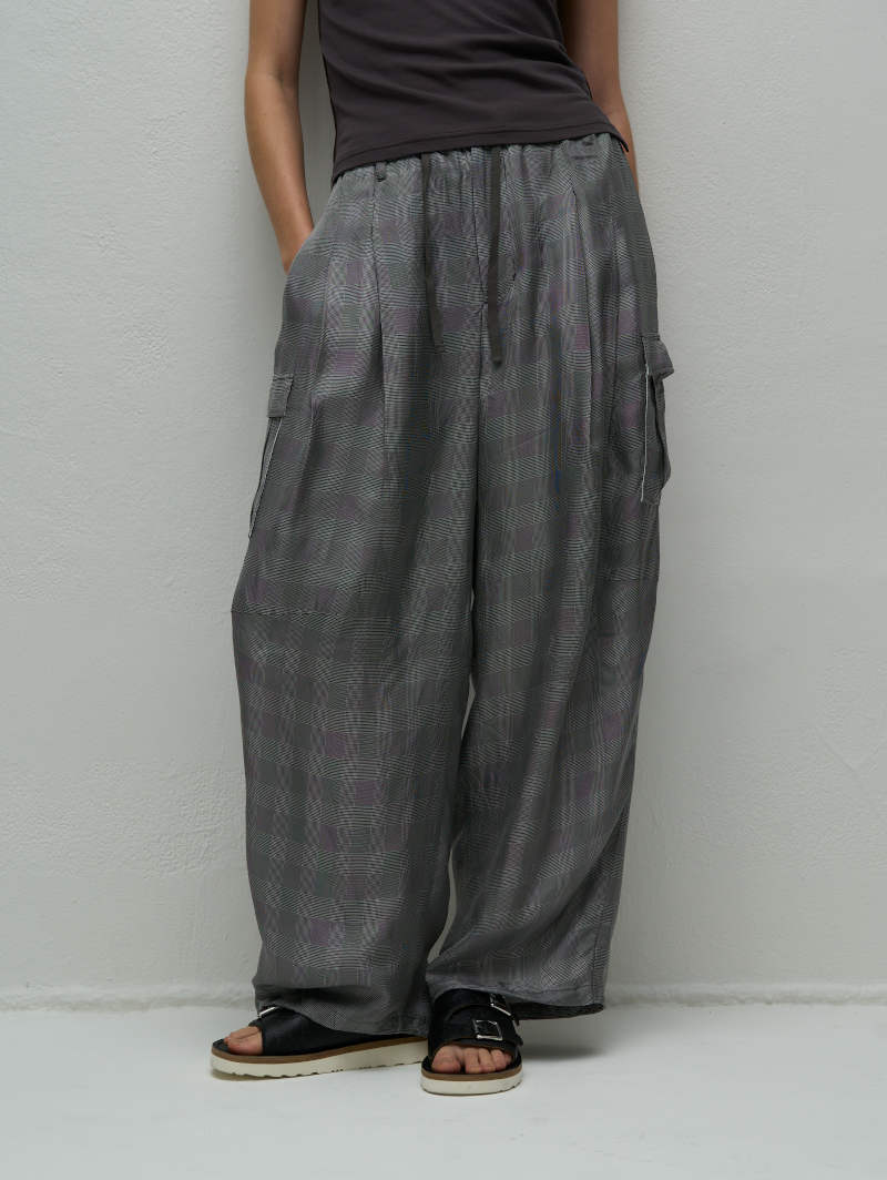 401. WYTE / ワイト inside-out check M-65 field PT パンツ (グレー/ck)  (11-11560)