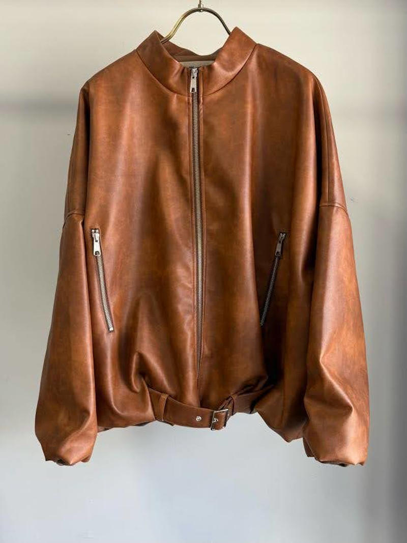 【8月入荷次第お届けのご予約】508.MARGAUX VINTAGE / マルゴー　レザーライダース(キャメル/ブラウン/ブラック)　MG JK-26081-A