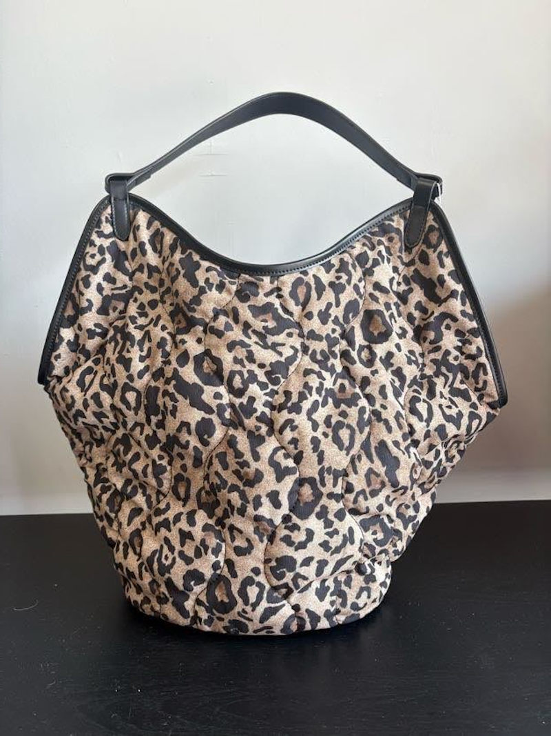 【7月入荷次第お届けのご予約】536.MARGAUX VINTAGE / マルゴー　レオパードパディングBAG　MG BG-26109-A