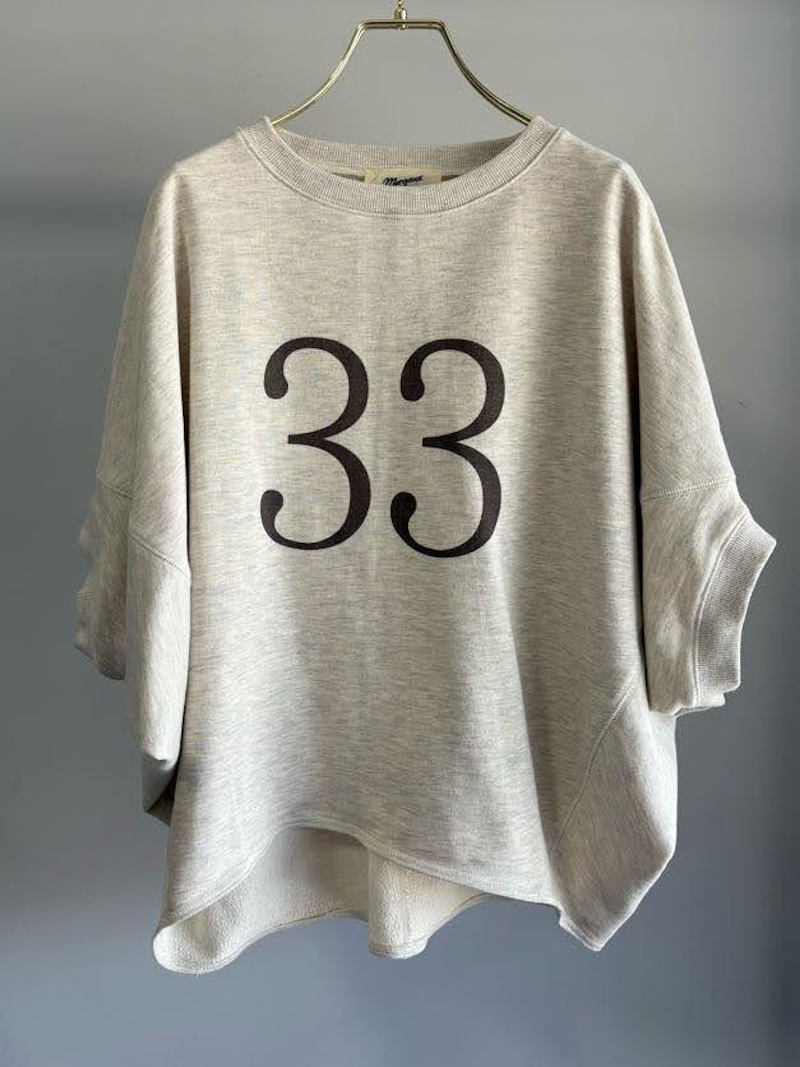 【7月入荷次第お届けのご予約】526.MARGAUX VINTAGE / マルゴー　スウェットトップス(オートミール/オレンジ/ブラック)　MG CT-26099-A