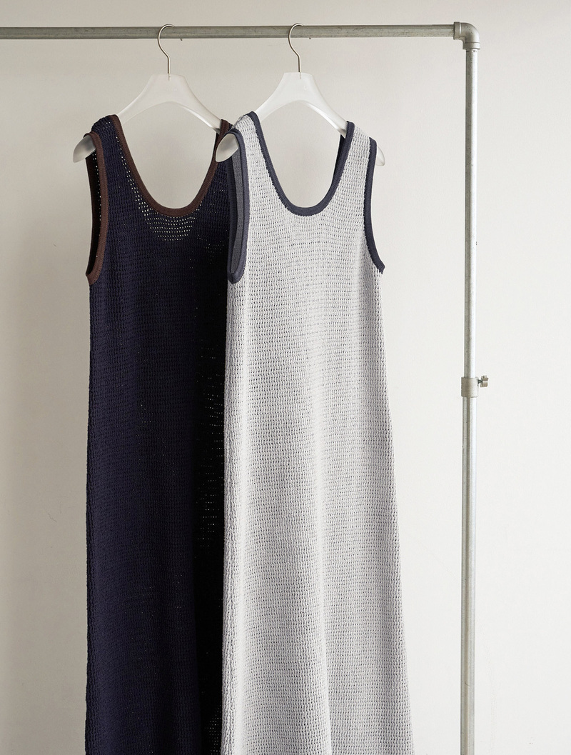【6月下旬入荷のご予約】563.anuke（アンヌーク） Mesh Bicolor Onepiece　62610318