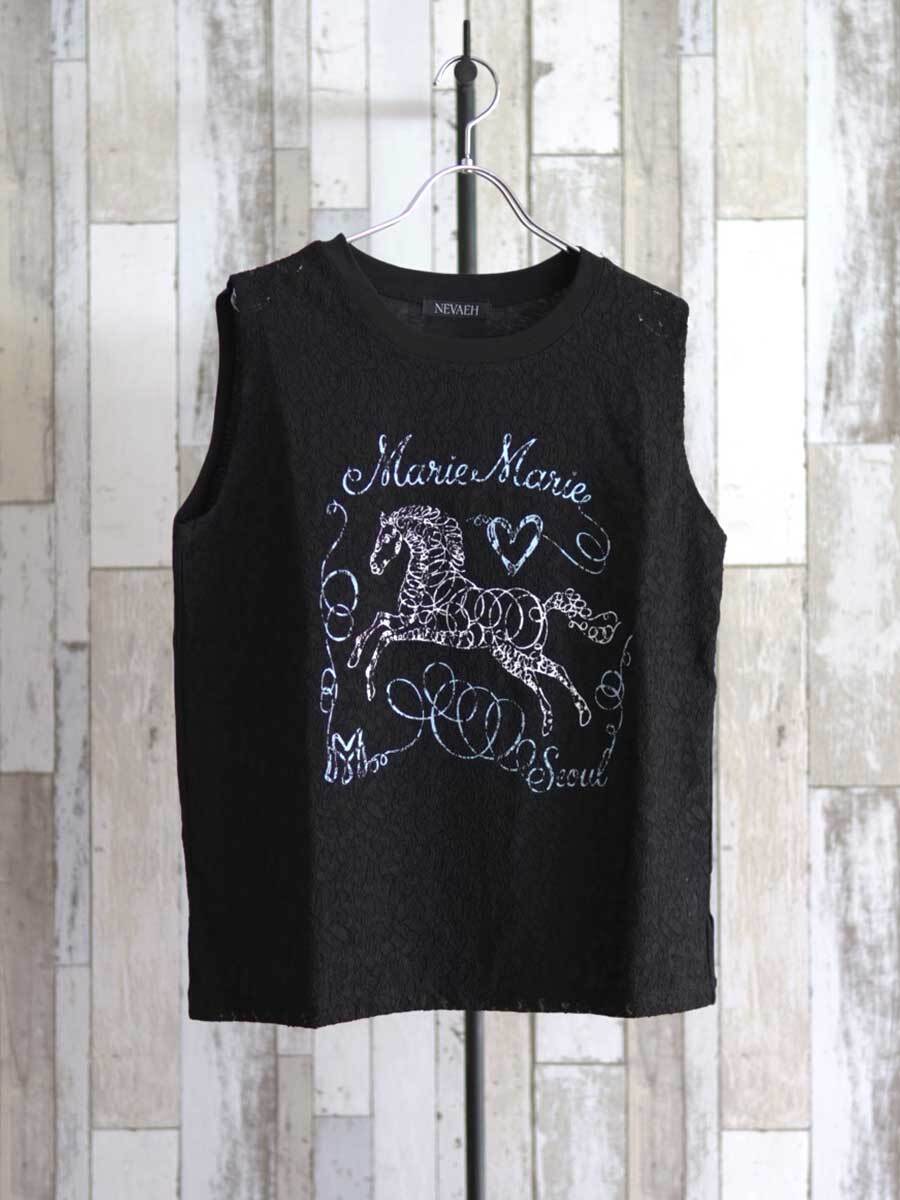 【7月上旬入荷予定】NEVAEH (ネヴェア) レース馬プリントT  8319001