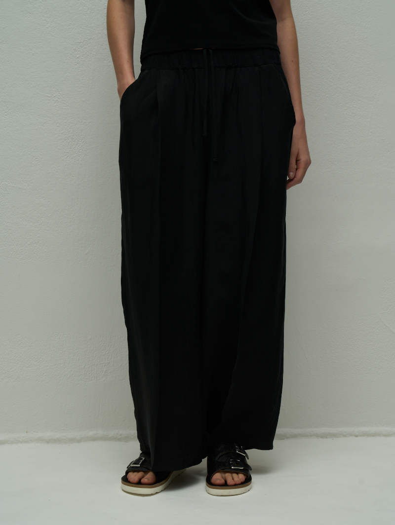 398. WYTE / ワイト cupra fibril easey trousers イージーパンツ (ブラック)  (11-11360)