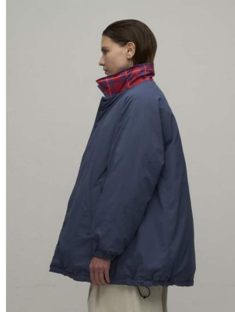 【9月入荷次第お届けのご予約】483. WYTE / ワイト Reversible Down △ LINE Coach JK リバーシブルダウンジャケット (ネイビー/ブラック)  (12-11320)