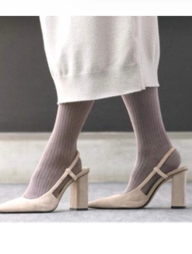 ATELIER BRUGGE  アトリエブルージュ MAEE Compression Socks コットンリブソックス