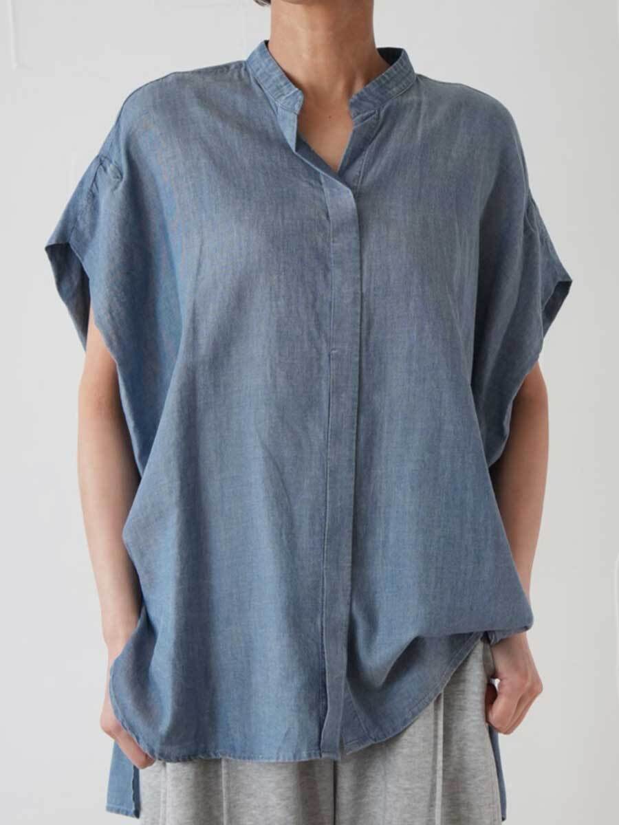【SALE】420. passione パシオーネ　デニムシャツ 26911