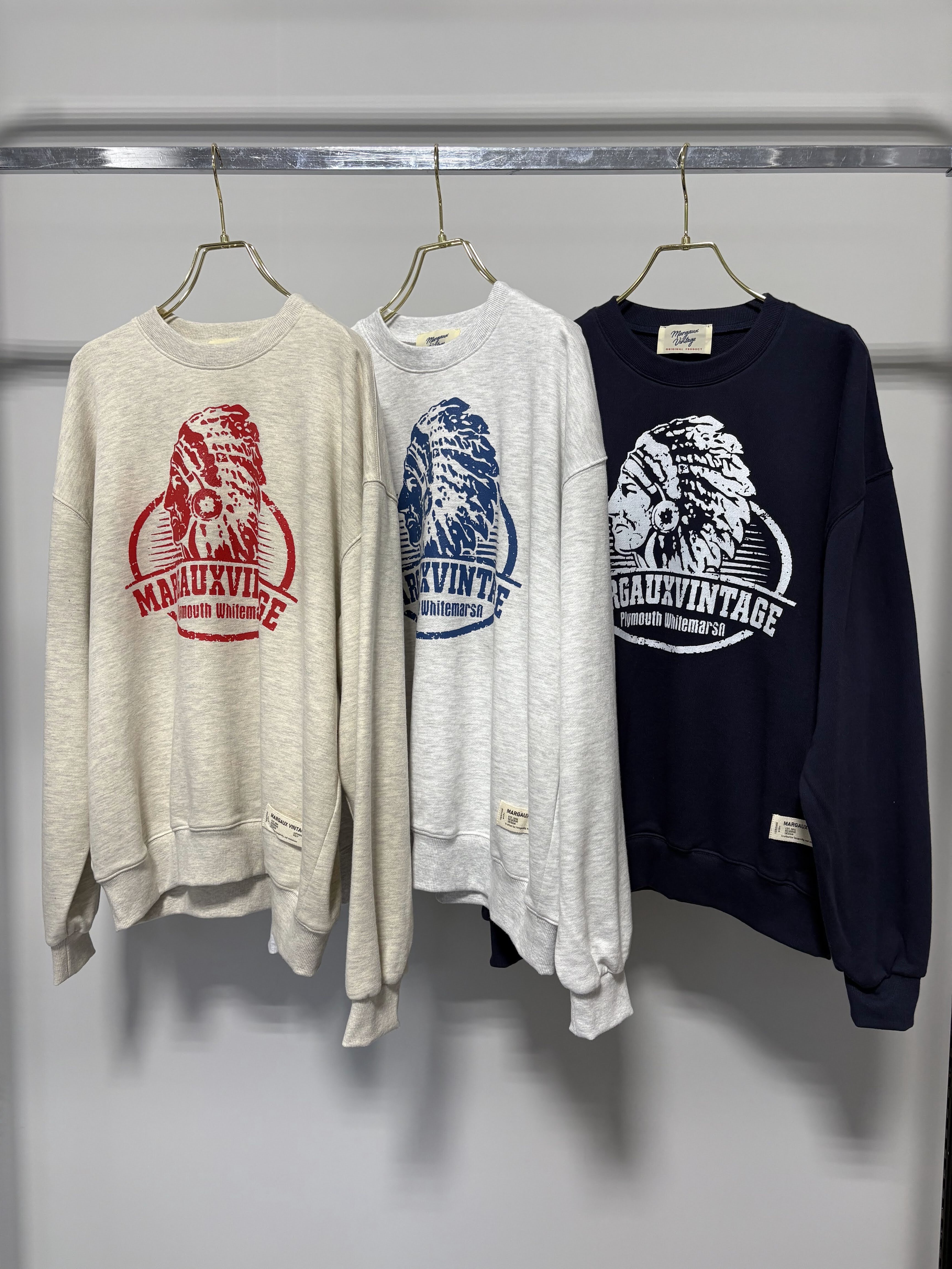 【9/上旬〜下旬入荷次第お届けのご予約】 MARGAUX VINTAGE/マルゴーヴィンテージ ロゴスウェット