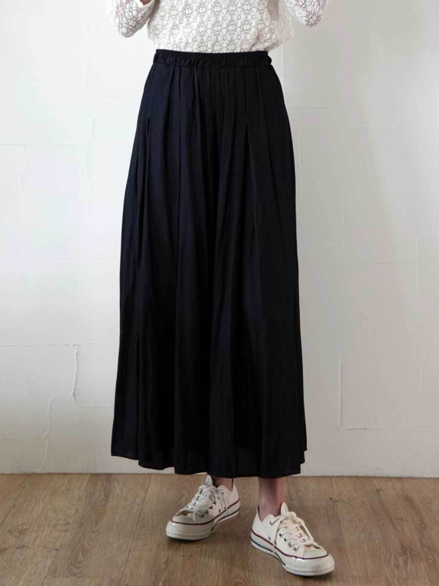 【SALE】438. Anna Kerry / アンナケリー GATHER WIDE PANTS ワイドパンツ （56262613)