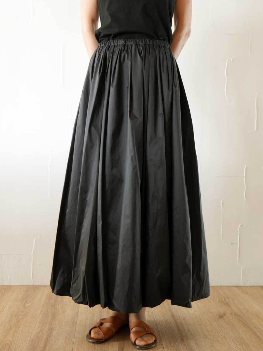 【SALE】348.　Anna Kerry / アンナケリー タックバルーンスカート  (ブラック)（85261502)