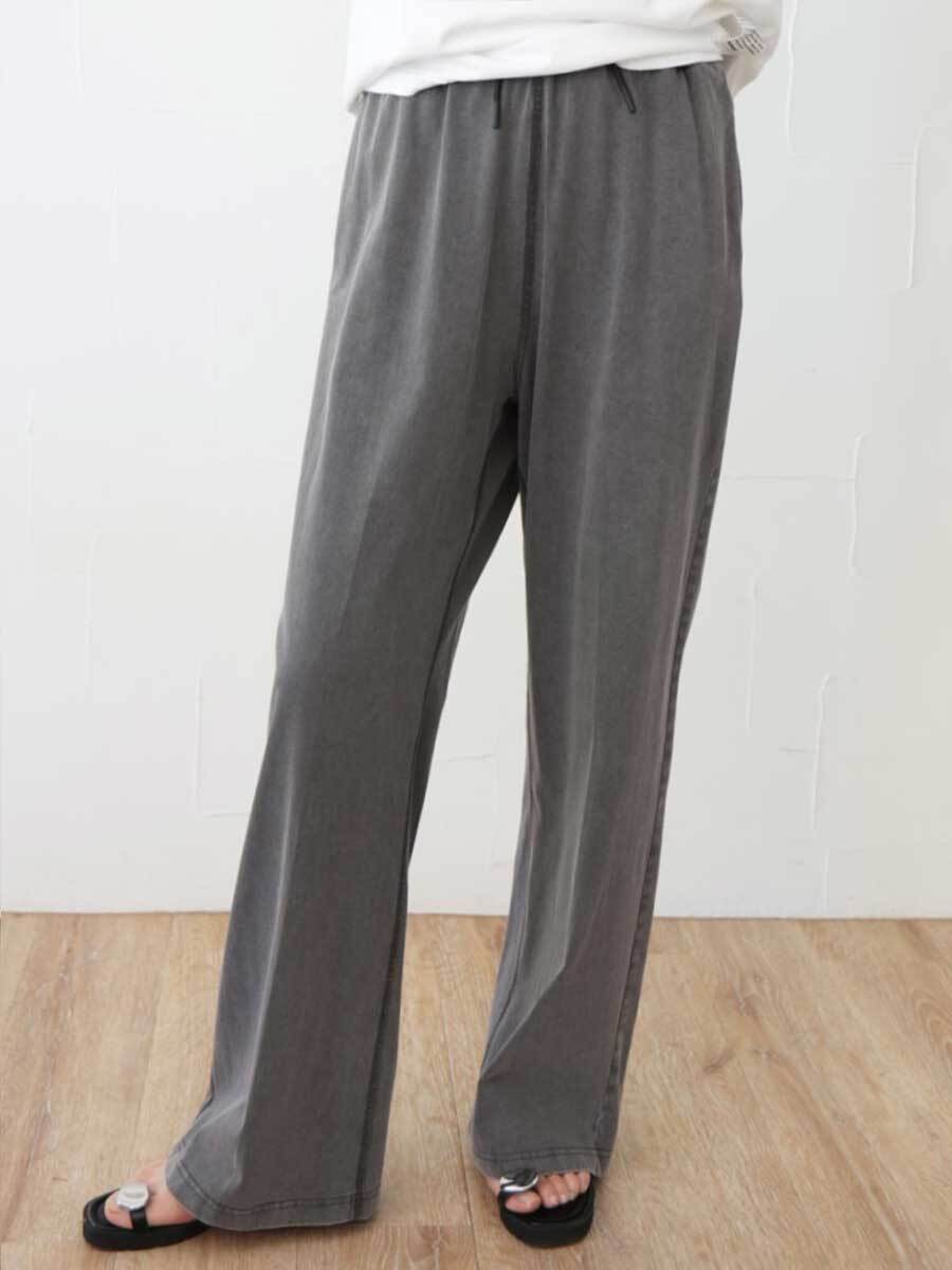 【SALE】408. PRIORITY/ プライオリティ ピグメントパンツ スミクロ（P62023AI）