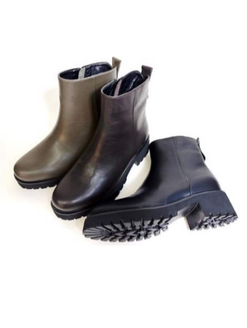 【8月中旬〜9月中旬頃お届けのご予約】ATELIER BRUGGE  アトリエブルージュ Side zip track boots(ショートブーツ)(26DM-71)