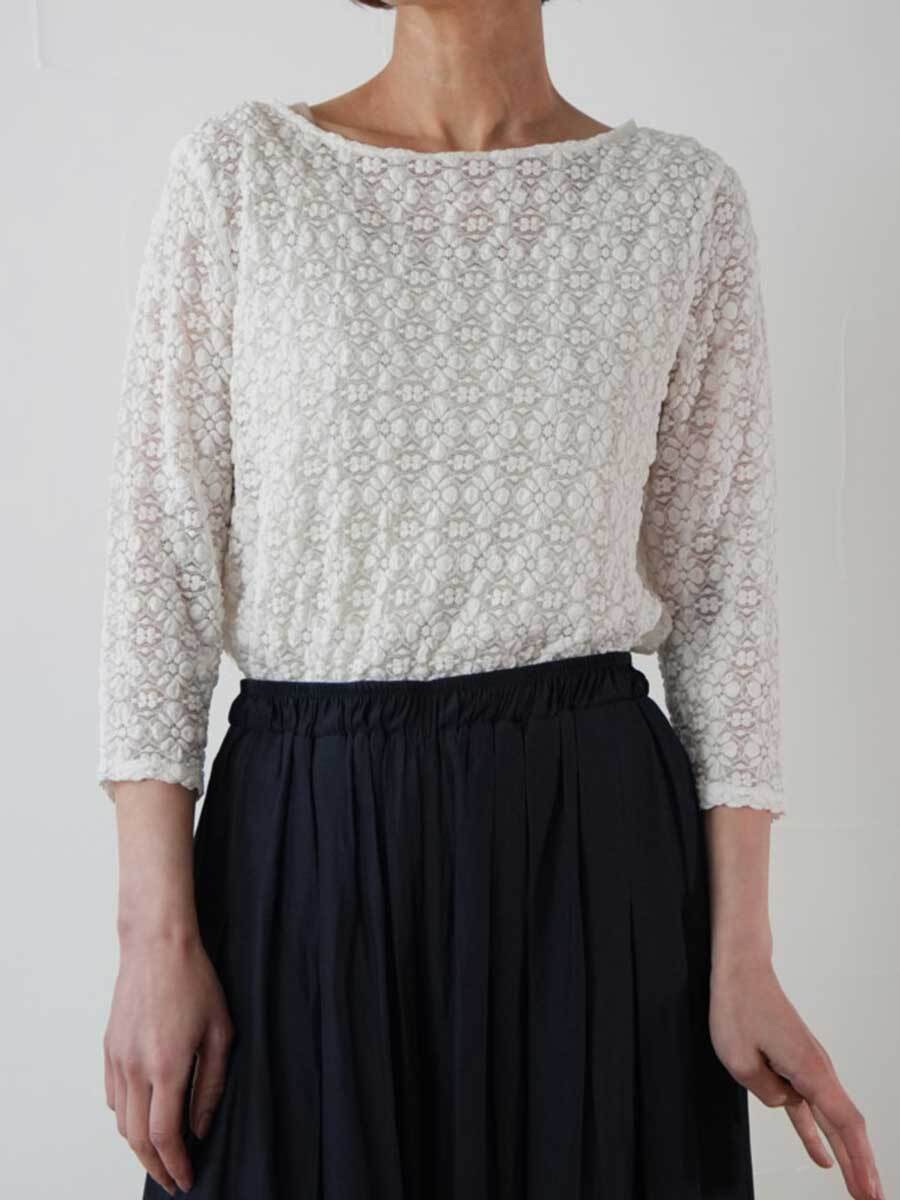 【SALE】440. Anna Kerry / アンナケリー FLOWER LACE TOPS　レーストップス  （56262909)