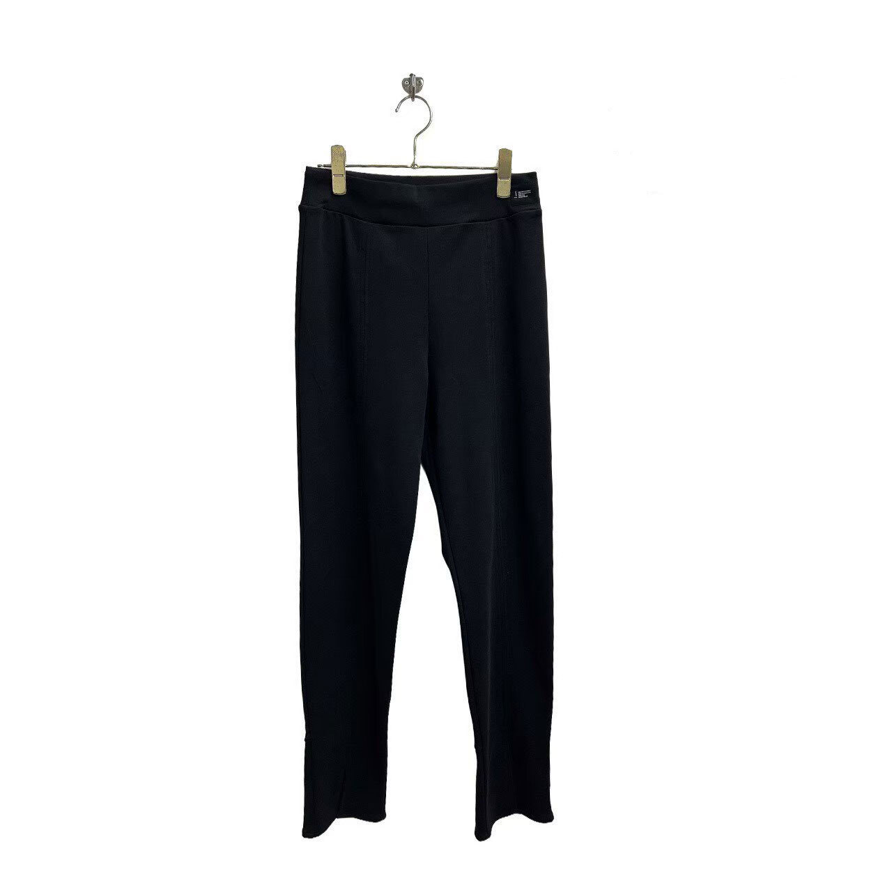 【SALE】429. ayane /アヤン フライスセンタースリットレギンスパンツ (ブラック)(826518)