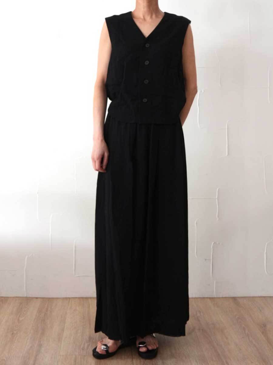 【SALE】413. PRIORITY/ プライオリティ セットアップワンピース ブラウン/ブラック（P62122JT）