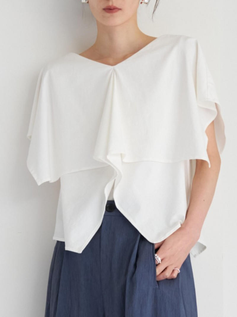 【SALE】555.CHIGNON / シニヨン　ハンカチーフカラーPO(Oホワイト/Dグリーン/ブラック)　8863-613kk