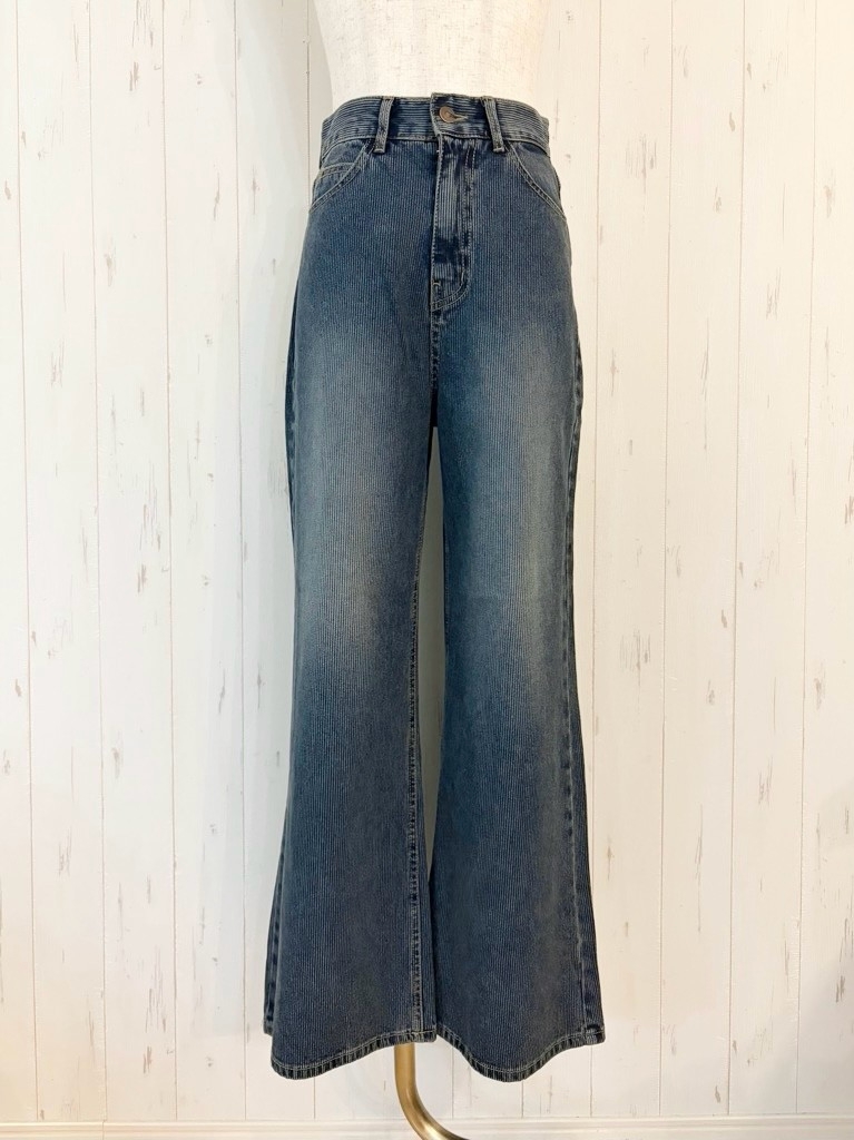 【10/下旬〜11/上旬入荷次第お届けのご予約】 L'ours Polaire et Bleu/ルスポレール&ブリュ コーデュロイルーズフレアデニム 26316156