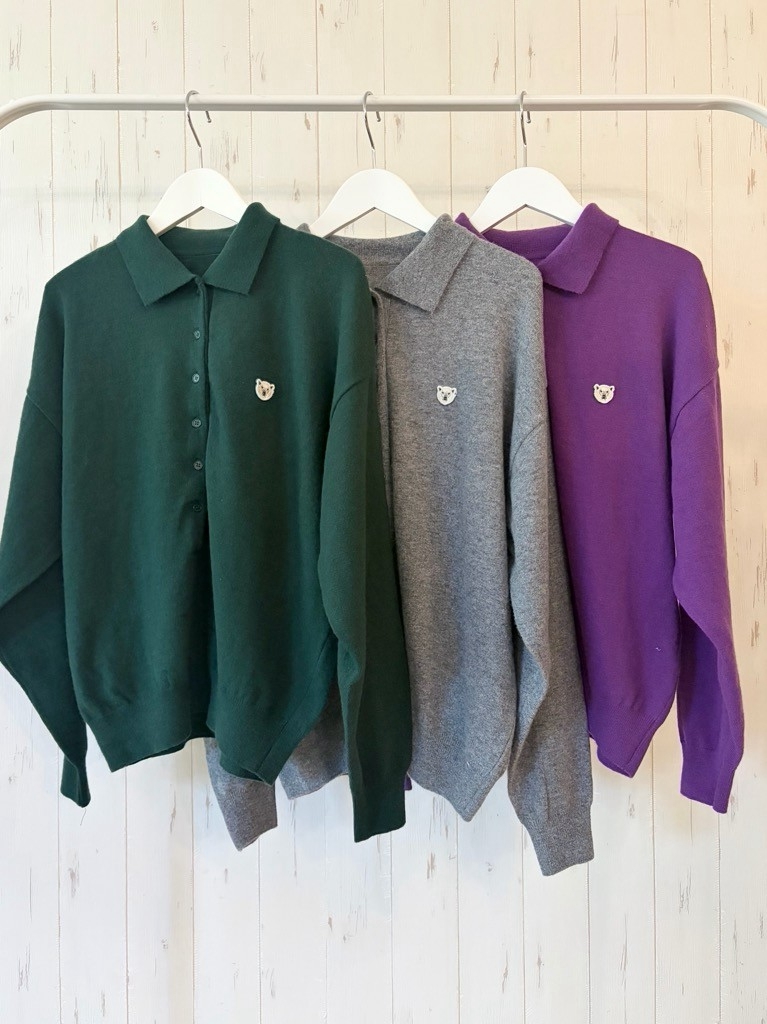 【10/下旬〜11/上旬入荷次第お届けのご予約】 L'ours Polaire et Bleu/ルスポレール&ブリュ カシミア混スキッパーニットトップス 26318115