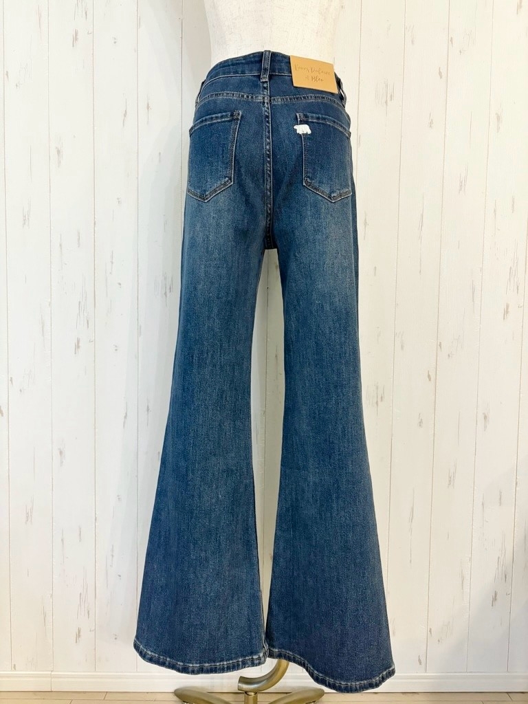【10/下旬〜11/上旬入荷次第お届けのご予約】 L'ours Polaire et Bleu/ルスポレール&ブリュ ストレッチフレアデニム 26316157